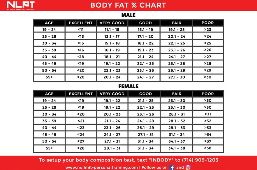 BF % Chart