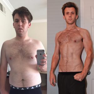 Member training at a Placentia personal training gym after a major body transformation