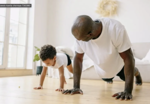 workout with kids